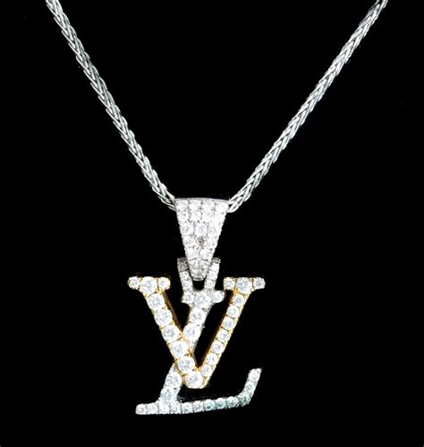 louis vuitton pendant men|Louis Vuitton necklace with diamond.